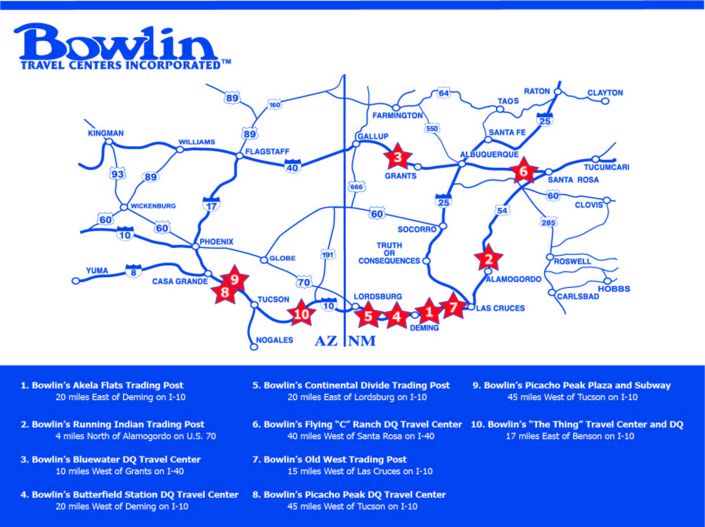 Bowlin Locations